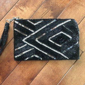 Sparkly, Beaded K.C. MALHAN Wristlet!